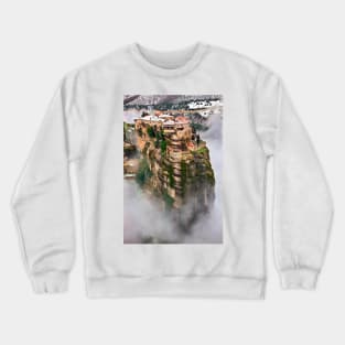 The flying monastery-Meteora Crewneck Sweatshirt